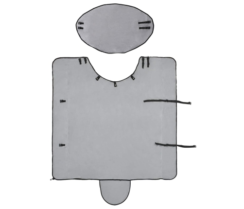 Zirgu Sega Pilnīgi Gaiši Pelēks Un Rozā Poliesters Vidaxl