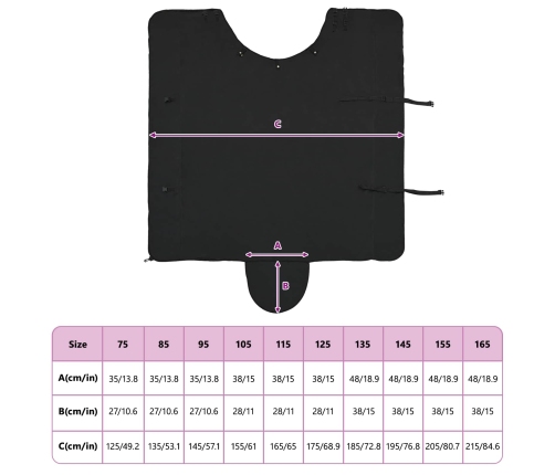Zirgu Sega Melna Poliesters Vidaxl