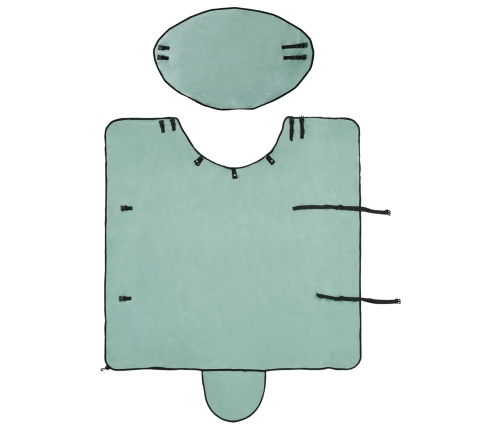 Zirgu Sega Īpaša Zaļa Poliesters Vidaxl