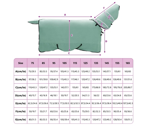 Zirgu Sega Īpaša Zaļa Poliesters Vidaxl