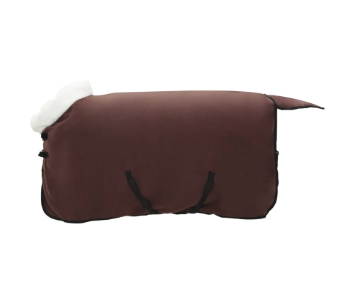 Zirgu Sega Pilnīgs Tumši Brūns 75 Cm Polāra Poliestera Vidaxl