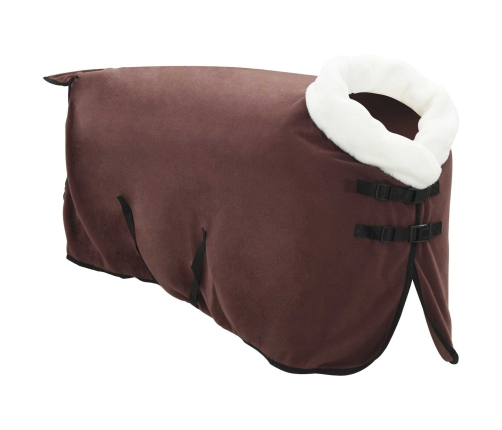 Zirgu Sega Pilnīgs Tumši Brūns 95 Cm Polāra Poliestera Vidaxl