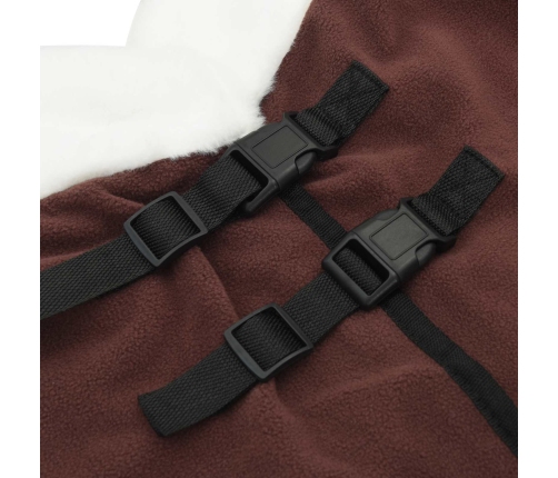 Zirgu Sega Pilnīgs Tumši Brūns 135 Cm Polāra Poliestera Vidaxl