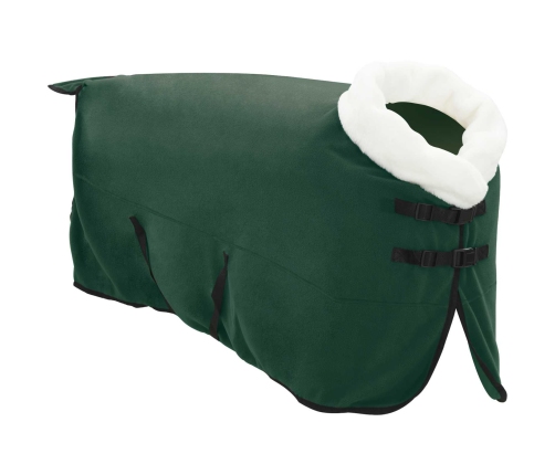 Zirgu Sega Pilnīgi Tumši Zaļa 135 Cm Polāra Poliestera Vidaxl