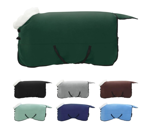 Zirgu Sega Pilnīgi Tumši Zaļa 135 Cm Polāra Poliestera Vidaxl