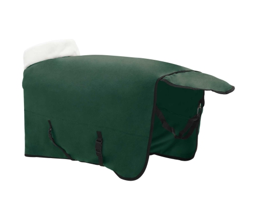 Zirgu Sega Pilnīgi Tumši Zaļa 145 Cm Polāra Poliestera Vidaxl