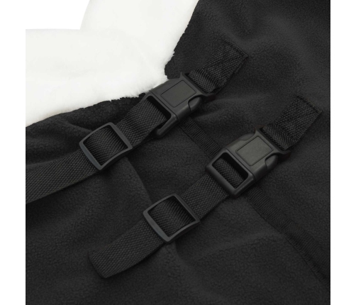 Zirgu Sega Melna 105 Cm Polāra Poliestera Vidaxl