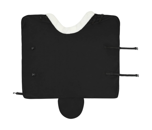 Zirgu Sega Melna 105 Cm Polāra Poliestera Vidaxl