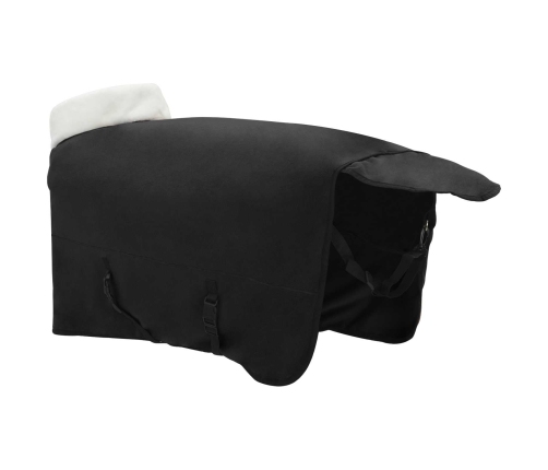 Zirgu Sega Melna 165 Cm Polāra Poliestera Vidaxl