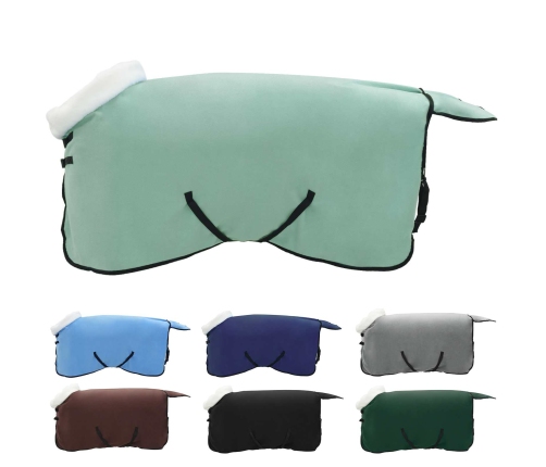 Zirgu Sega Pilnīgi Tumši Zaļa 115 Cm Polāra Poliestera Vidaxl