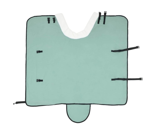 Zirgu Sega Pilnīgi Tumši Zaļa 115 Cm Polāra Poliestera Vidaxl