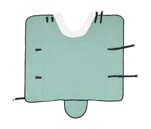 Zirgu Sega Pilnīgi Tumši Zaļa 135 Cm Polāra Poliestera Vidaxl