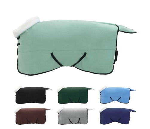 Zirgu Sega Pilnīgi Tumši Zaļa 165 Cm Polāra Poliestera Vidaxl