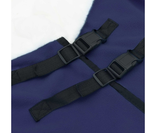 Zirgu Sega Tums Zils 115 Cm Polāra Poliestera Vidaxl