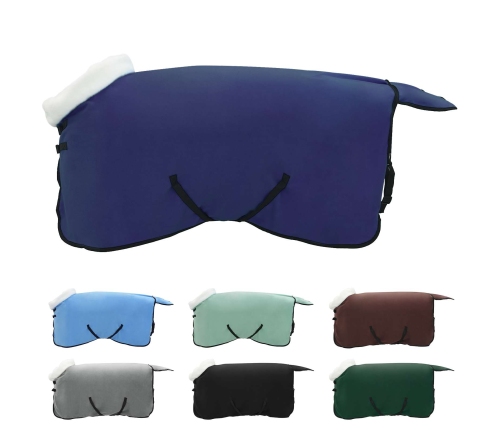 Zirgu Sega Tums Zils 115 Cm Polāra Poliestera Vidaxl