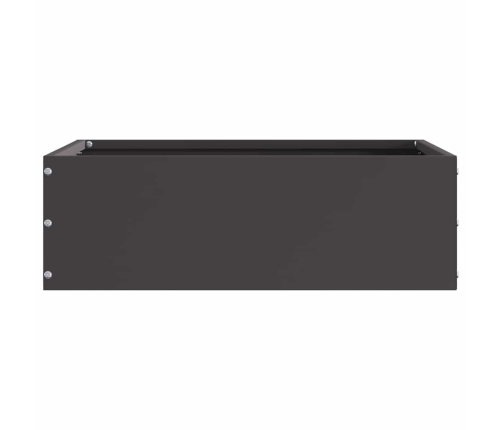 Zāliena Apmale Melna 40 X 40 X 13 Cm Tērauds Vidaxl