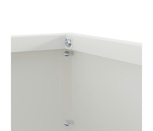 Zāliena Apmale Balts 40 X 40 X 13 Cm Tērauds Vidaxl