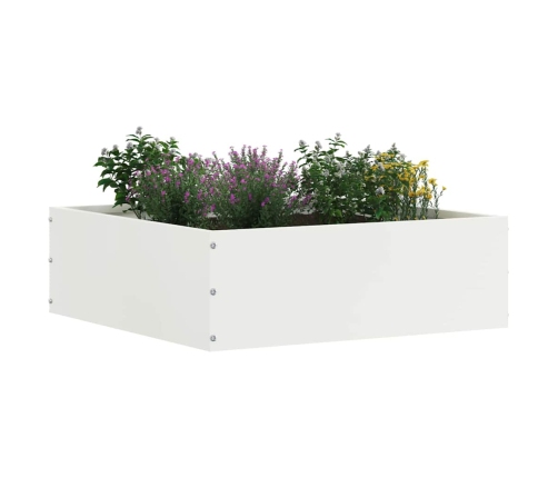 Zāliena Apmale Balts 40 X 40 X 13 Cm Tērauds Vidaxl