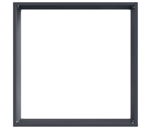 Zāliena Apmale 6 Pcs Antracīts 40 X 40 X 13 Cm Tērauds Vidaxl