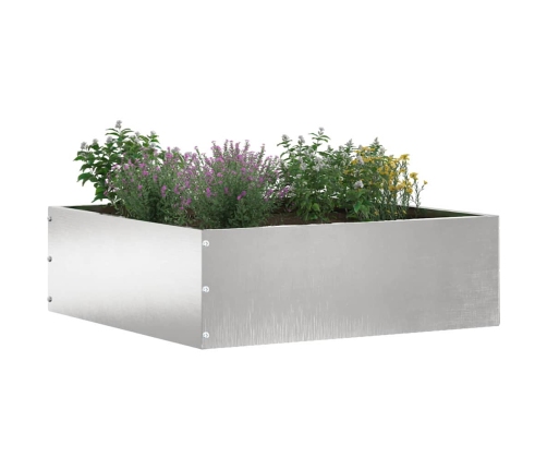 Zāliena Apmale 6 Pcs Sudraba 40 X 40 X 13 Cm Nerūsējošs Tērauds Vidaxl