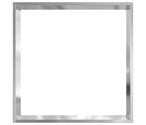 Zāliena Apmale 6 Pcs Sudraba 40 X 40 X 13 Cm Nerūsējošs Tērauds Vidaxl