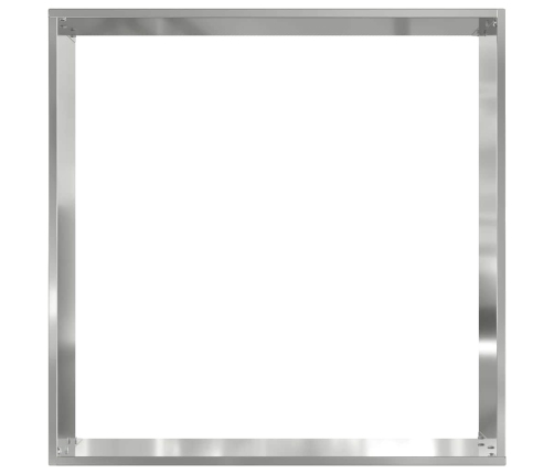 Zāliena Apmale Sudraba 40 X 40 X 13 Cm Cinkots Tērauds Vidaxl