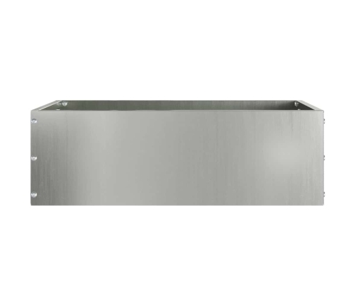 Zāliena Apmale 6 Pcs Sudraba 40 X 40 X 13 Cm Cinkots Tērauds Vidaxl