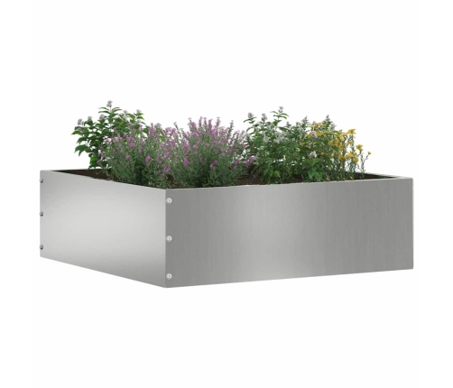 Zāliena Apmale 6 Pcs Sudraba 40 X 40 X 13 Cm Cinkots Tērauds Vidaxl