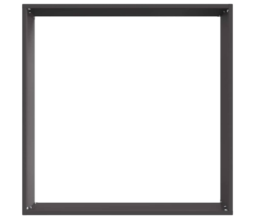 Zāliena Apmale Melna 50 X 50 X 13 Cm Tērauds Vidaxl