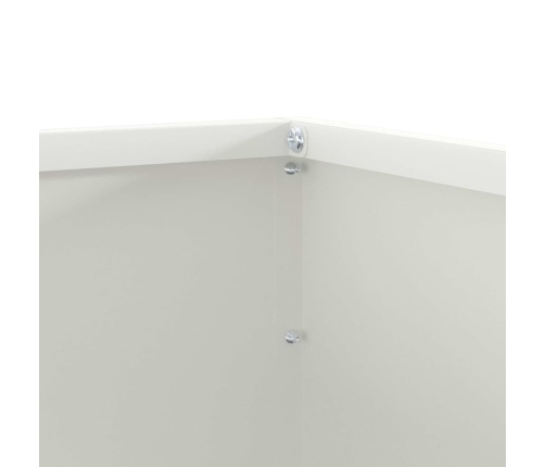 Zāliena Apmale Balts 50 X 50 X 13 Cm Tērauds Vidaxl