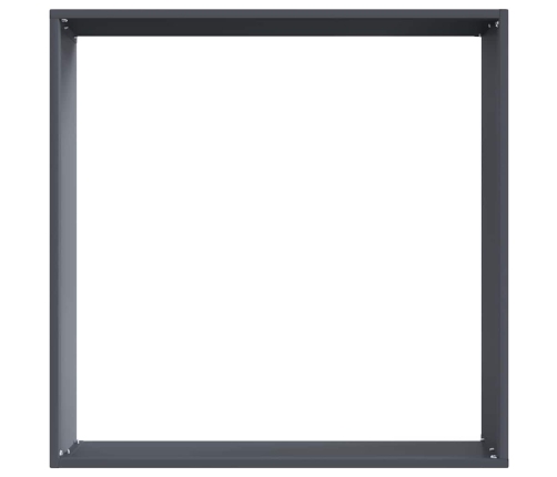 Zāliena Apmale 6 Pcs Antracīts 50 X 50 X 13 Cm Tērauds Vidaxl