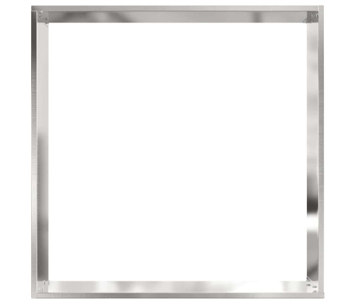 Zāliena Apmale Sudraba 50 X 50 X 13 Cm Nerūsējošs Tērauds Vidaxl