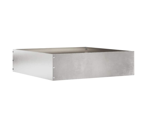 Zāliena Apmale 6 Pcs Sudraba 50 X 50 X 13 Cm Nerūsējošs Tērauds Vidaxl