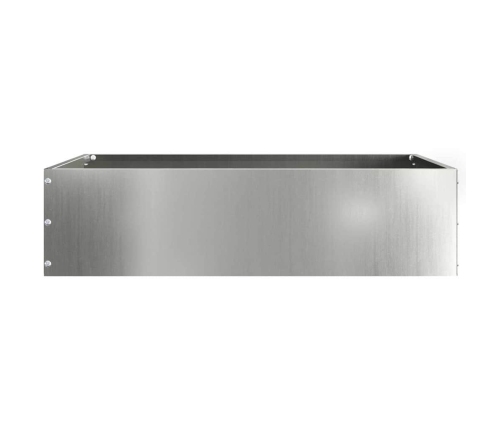 Zāliena Apmale 6 Pcs Sudraba 50 X 50 X 13 Cm Cinkots Tērauds Vidaxl