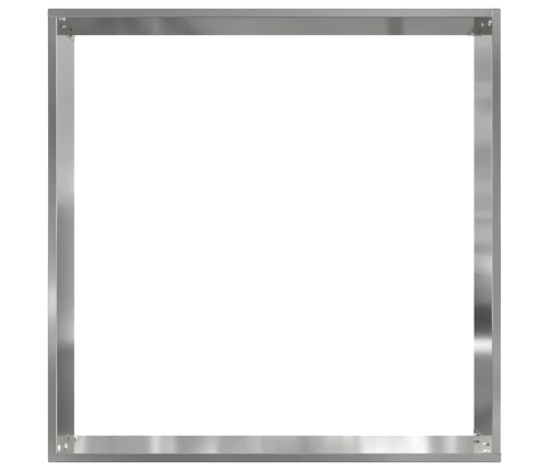 Zāliena Apmale 6 Pcs Sudraba 50 X 50 X 13 Cm Cinkots Tērauds Vidaxl