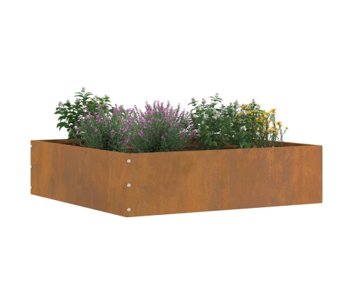 Zāliena Apmale 6 Pcs Rūsa 50 X 50 X 13 Cm Novecināts Tērauds Vidaxl