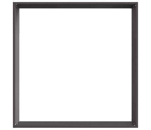 Zāliena Apmale Melna 60 X 60 X 13 Cm Tērauds Vidaxl