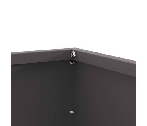 Zāliena Apmale 6 Pcs Melna 60 X 60 X 13 Cm Tērauds Vidaxl