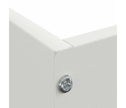 Zāliena Apmale Balts 60 X 60 X 13 Cm Tērauds Vidaxl