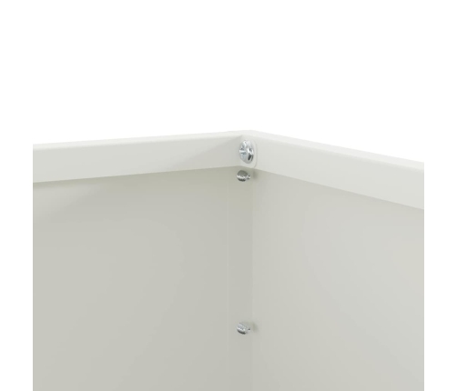 Zāliena Apmale 6 Pcs Balts 60 X 60 X 13 Cm Tērauds Vidaxl