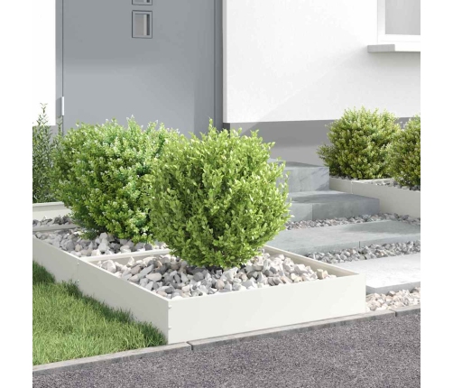 Zāliena Apmale 6 Pcs Balts 60 X 60 X 13 Cm Tērauds Vidaxl