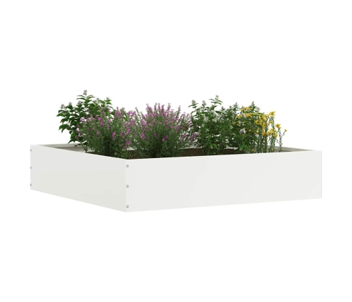 Zāliena Apmale 6 Pcs Balts 60 X 60 X 13 Cm Tērauds Vidaxl