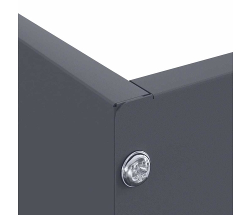 Zāliena Apmale Antracīts 60 X 60 X 13 Cm Tērauds Vidaxl