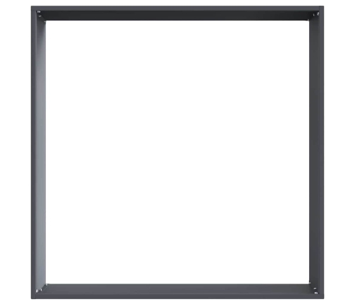 Zāliena Apmale Antracīts 60 X 60 X 13 Cm Tērauds Vidaxl