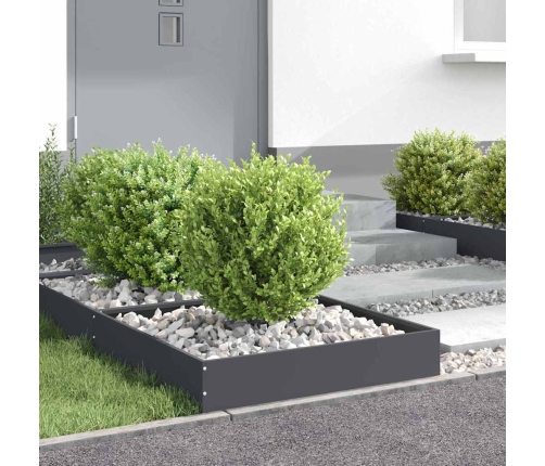 Zāliena Apmale 6 Pcs Antracīts 60 X 60 X 13 Cm Tērauds Vidaxl