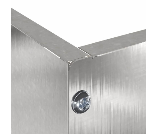 Zāliena Apmale Sudraba 60 X 60 X 13 Cm Nerūsējošs Tērauds Vidaxl