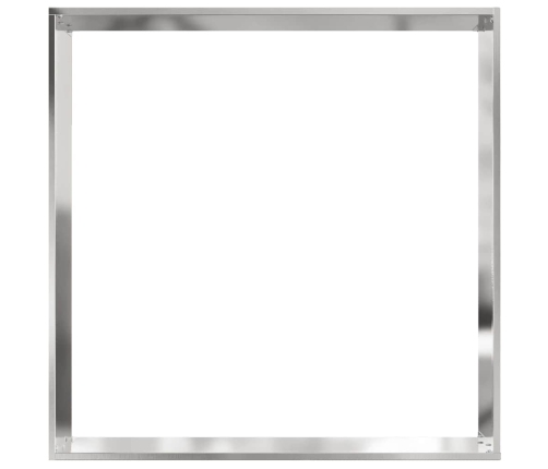 Zāliena Apmale 6 Pcs Sudraba 60 X 60 X 13 Cm Nerūsējošs Tērauds Vidaxl