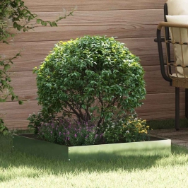 Zāliena Apmale 6 Pcs Sudraba 60 X 60 X 13 Cm Cinkots Tērauds Vidaxl