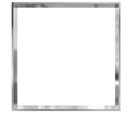 Zāliena Apmale 6 Pcs Sudraba 60 X 60 X 13 Cm Cinkots Tērauds Vidaxl