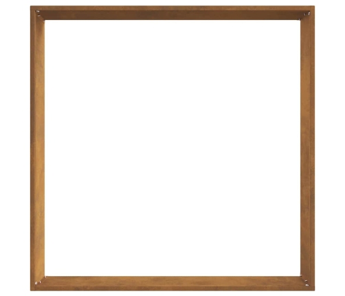 Zāliena Apmale 6 Pcs Rūsa 60 X 60 X 13 Cm Novecināts Tērauds Vidaxl